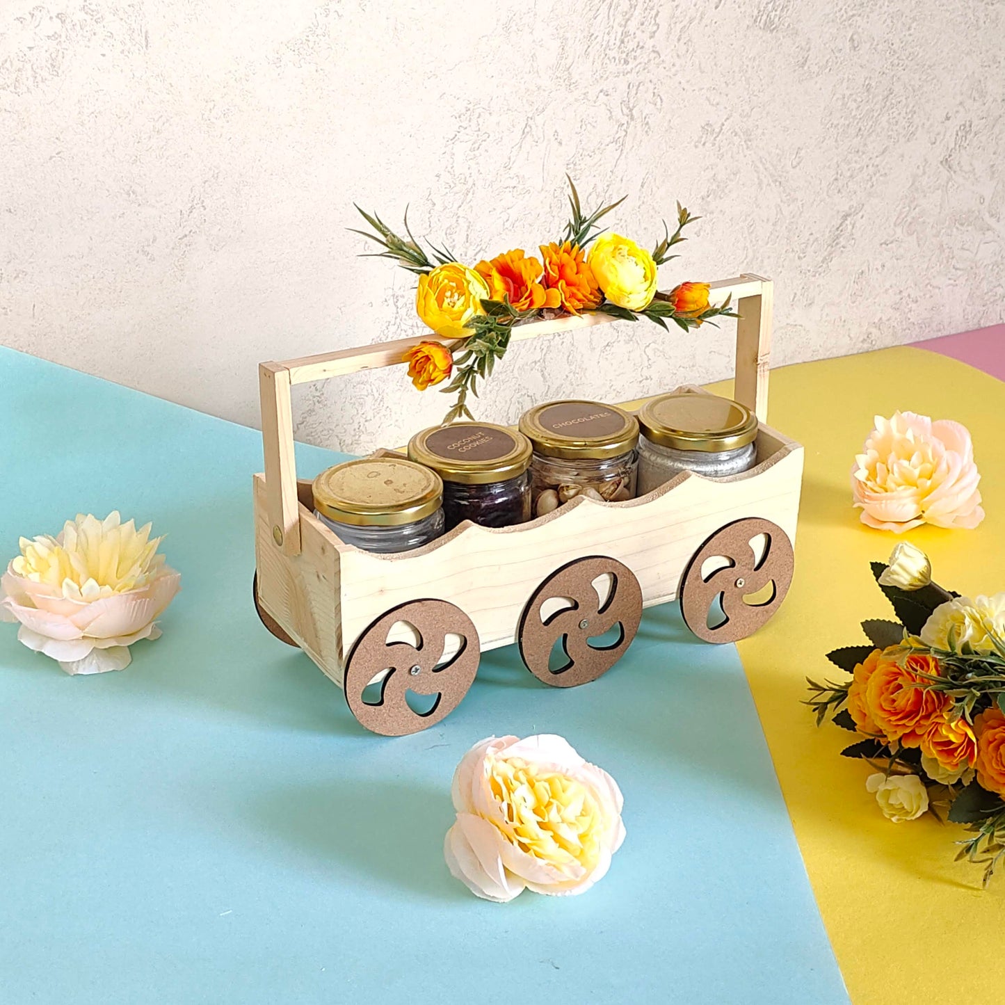Jar Trays on Wheel!