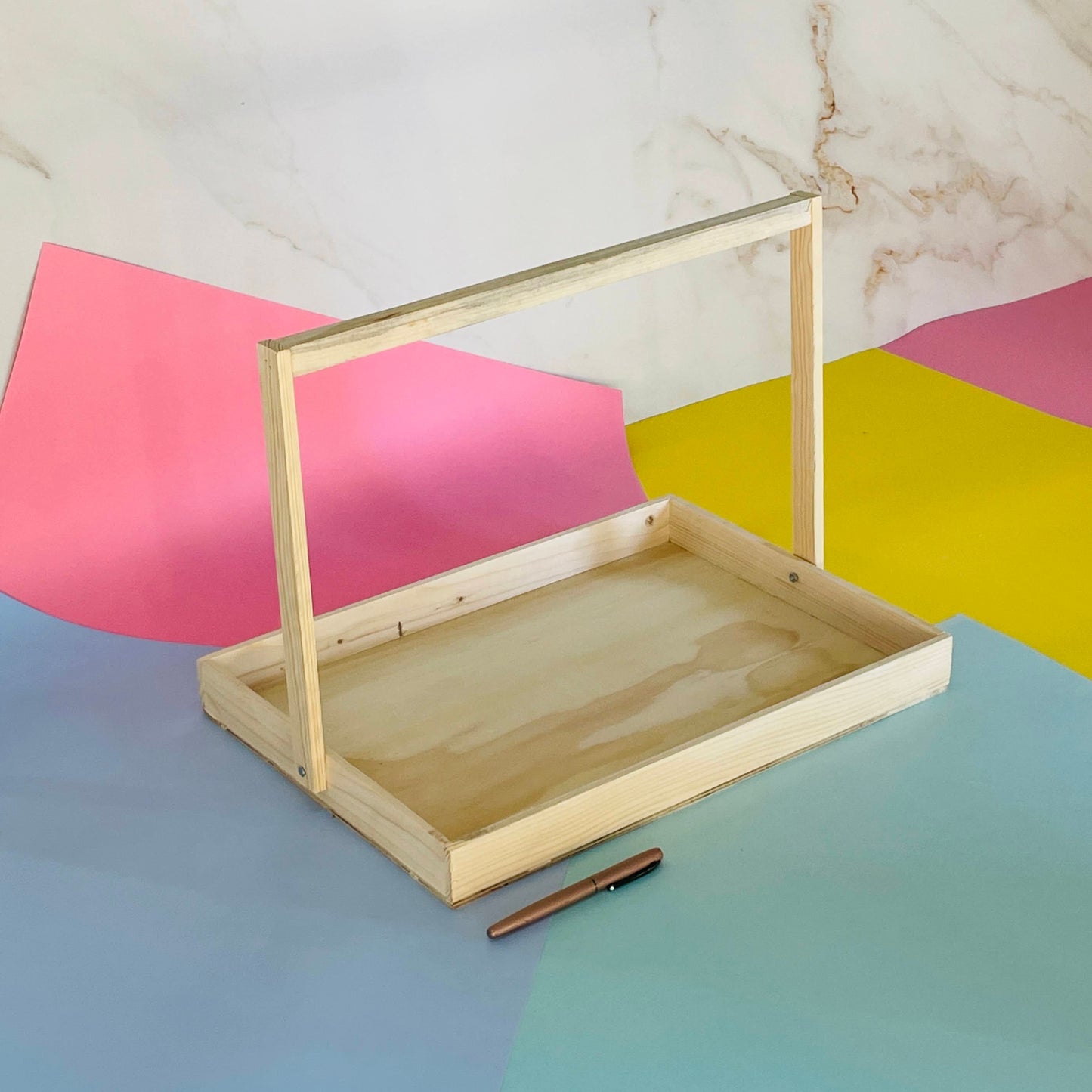 Plain Tray With Handle