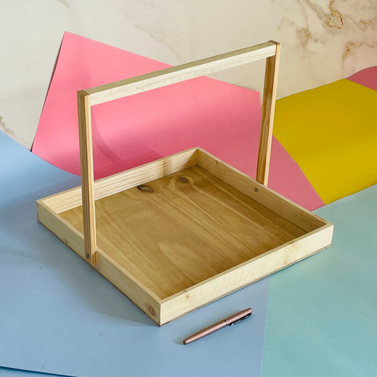 Plain Tray With Handle