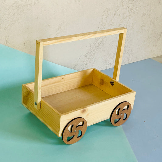 WHEEL JAR TRAY WITH HANDLE