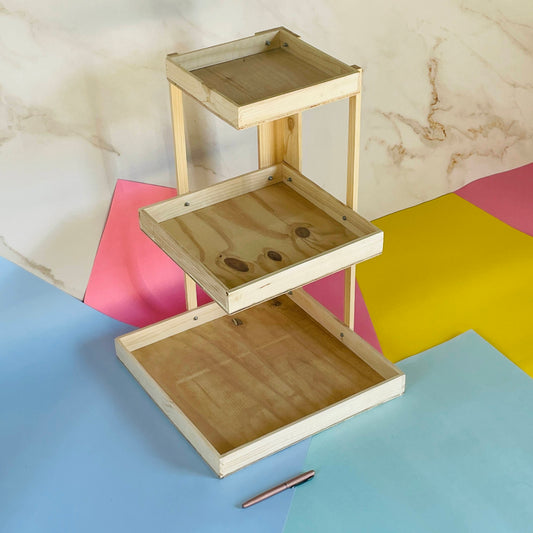 THREE STEP TRAY